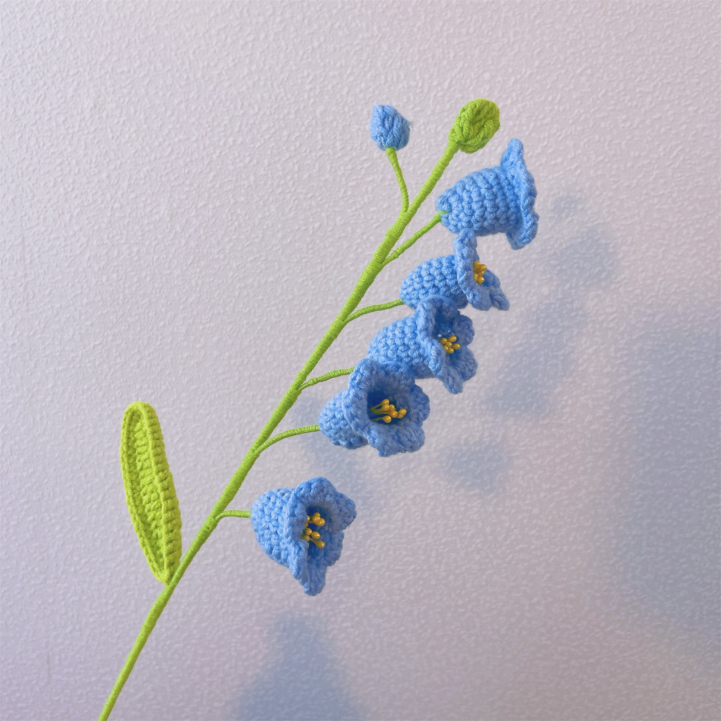 May Birth Month Lily of the Valley Bouquet - Hand-Crocheted Single Stem Birthday Flower