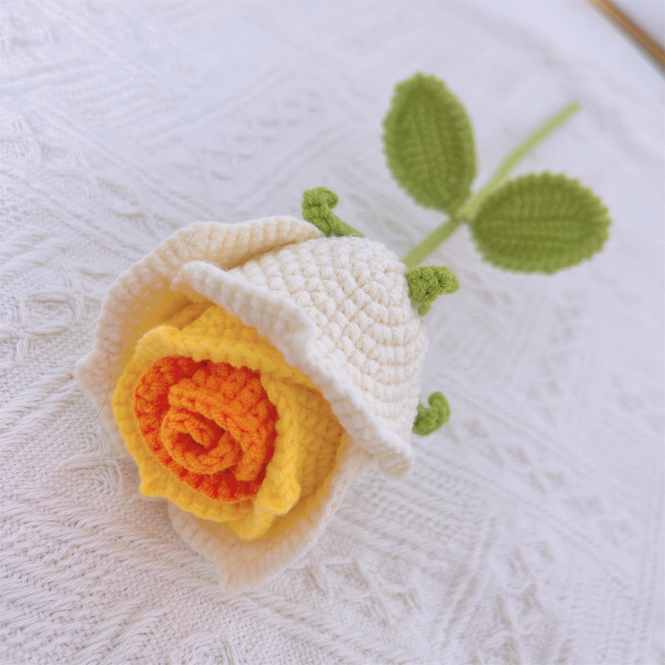 Hand Crochet Ready-to-Vase Floral Bouquet - Hypoallergenic Artificial Protea, Ranunculus, Tulip, Poppy, Rose Arrangement - Spring Home Decor, Wedding Gift, Anniversary, Mother’s Day