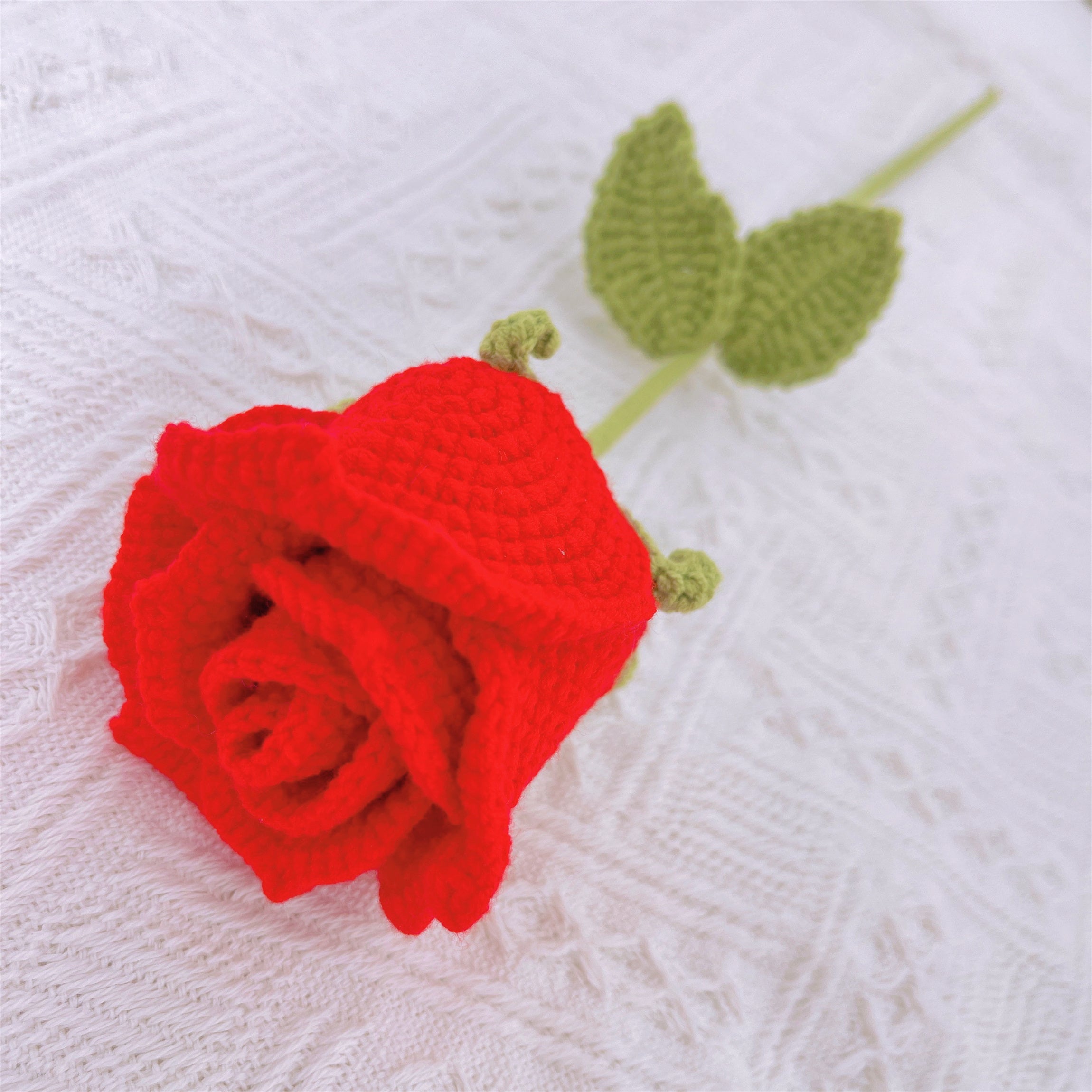Handmade Crochet Sunflower Strawberry Flower Bouquet – Sunflower with Seeds, Red Strawberry Blossoms, Yellow Forget-Me-Nots, Burgundy Cup Roses, Mint Green Peony – Hypoallergenic, Everlasting Gift for Weddings, Mother’s Day, Home Decor