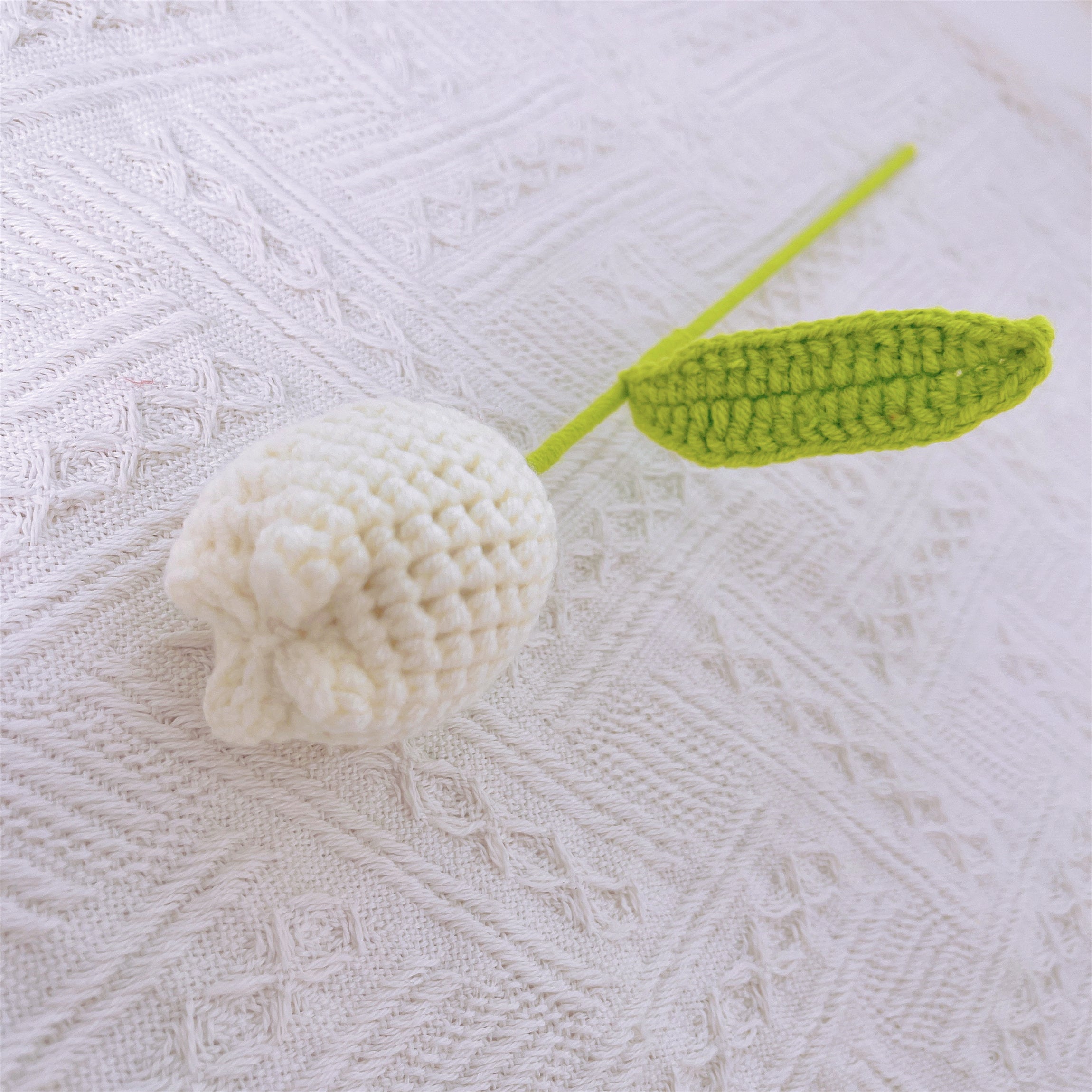Handmade Crochet Flower Bouquet with Captain Figure - Deep Blue Tulip, Light Pink Rose, Red Long Tulip, White, Red & Deep Blue Fat Tulips - Perfect Allergy-Free Gift for All Occasions