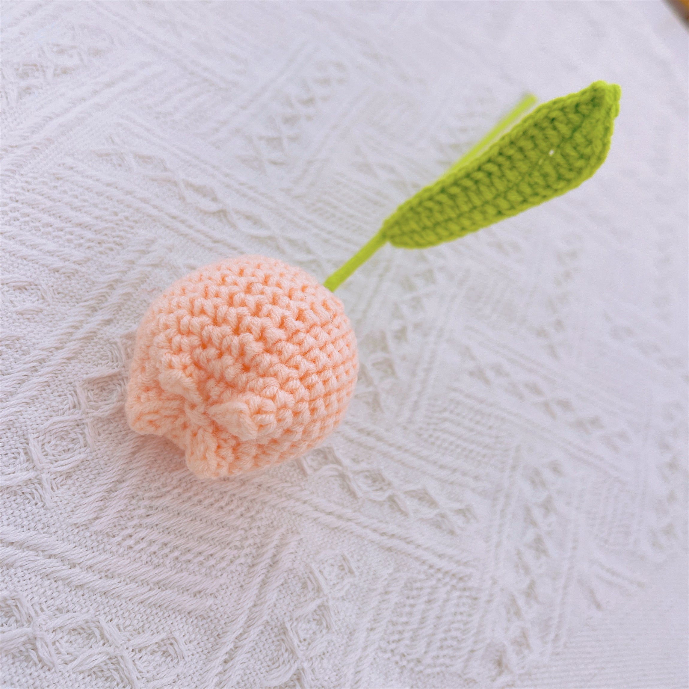 Blushing Promise Crochet Tulip Bouquet - Handmade Tulip Duo, Hypoallergenic First Meeting Gift - Perfect for Spring Weddings, Anniversaries & Romantic Gifts