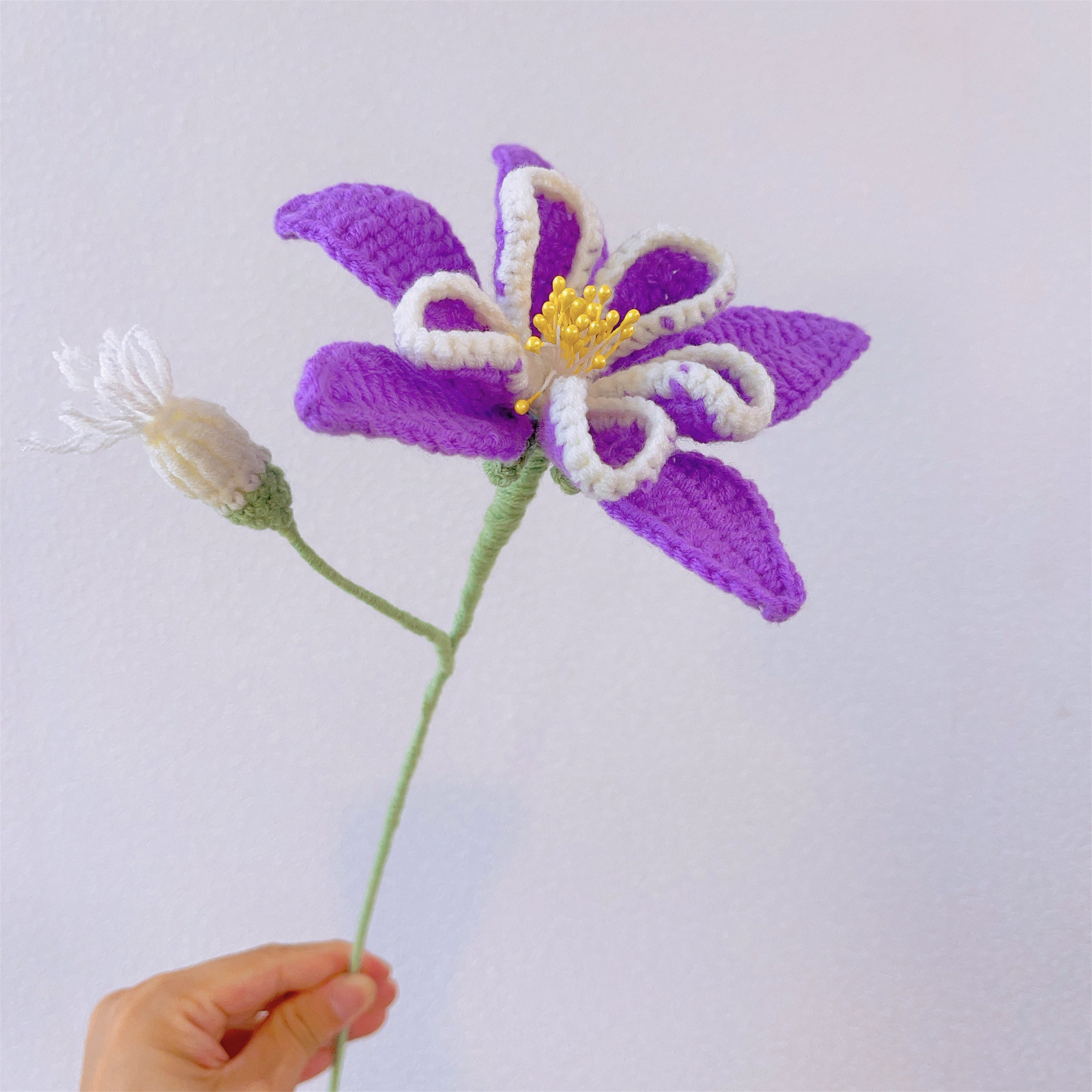 February Birth Month Handcrafted Bouquet of Purple Violets  - Ready to Gift Birthday Flower Arrangement