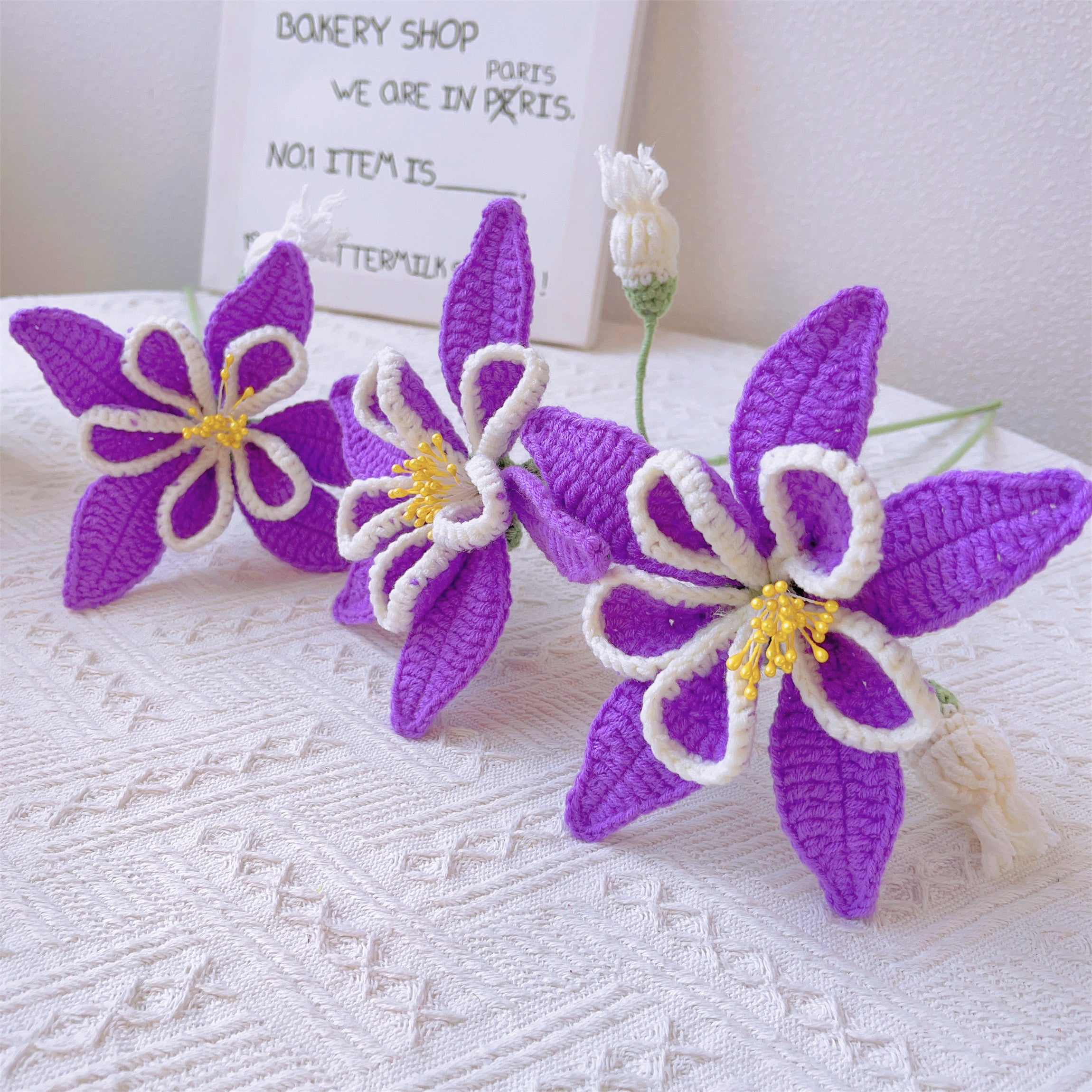 February Birth Month Handcrafted Bouquet of Purple Violets  - Ready to Gift Birthday Flower Arrangement
