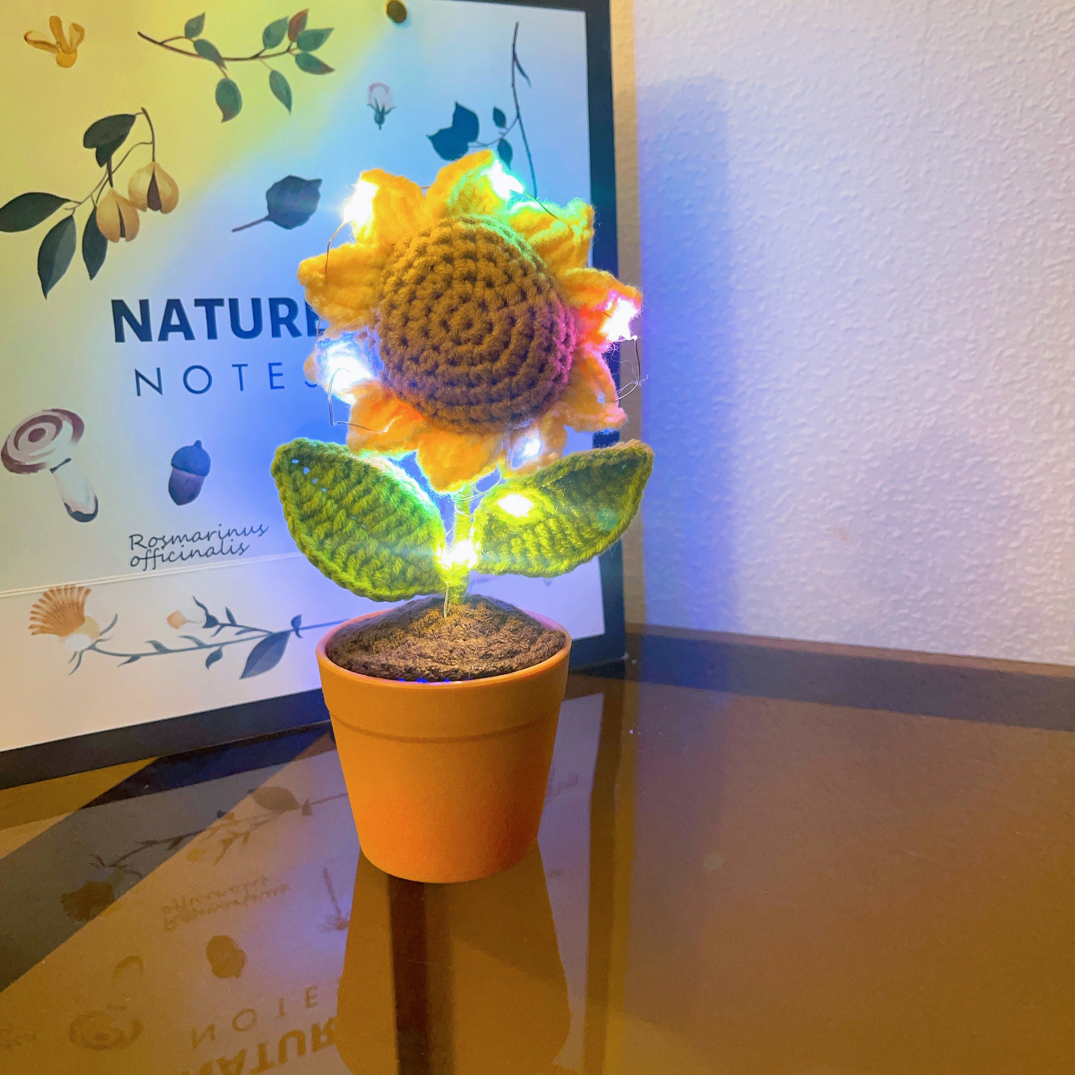 Handmade Crochet Sunflower Plant - Realistic Faux Flower - Unique Home Decor - Perfect Gift for Plant Lovers - Handcrafted
