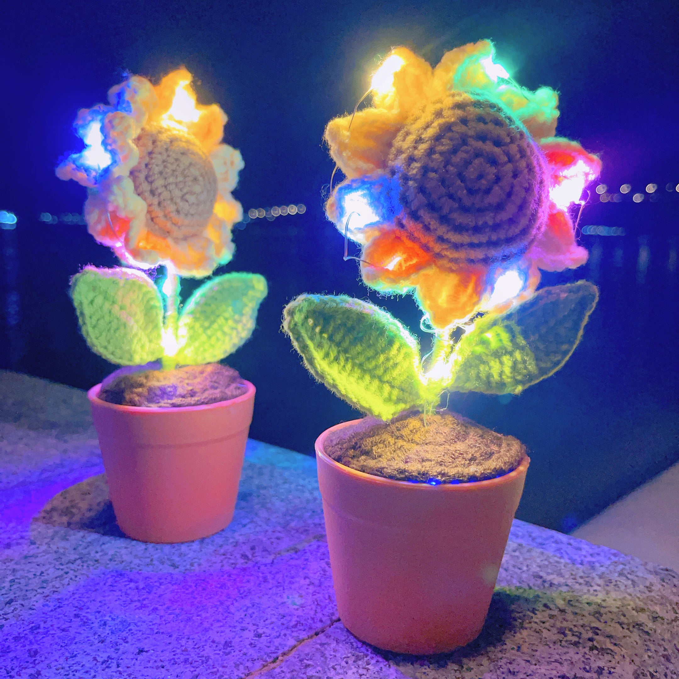 Handmade Crochet Sunflower Plant - Realistic Faux Flower - Unique Home Decor - Perfect Gift for Plant Lovers - Handcrafted