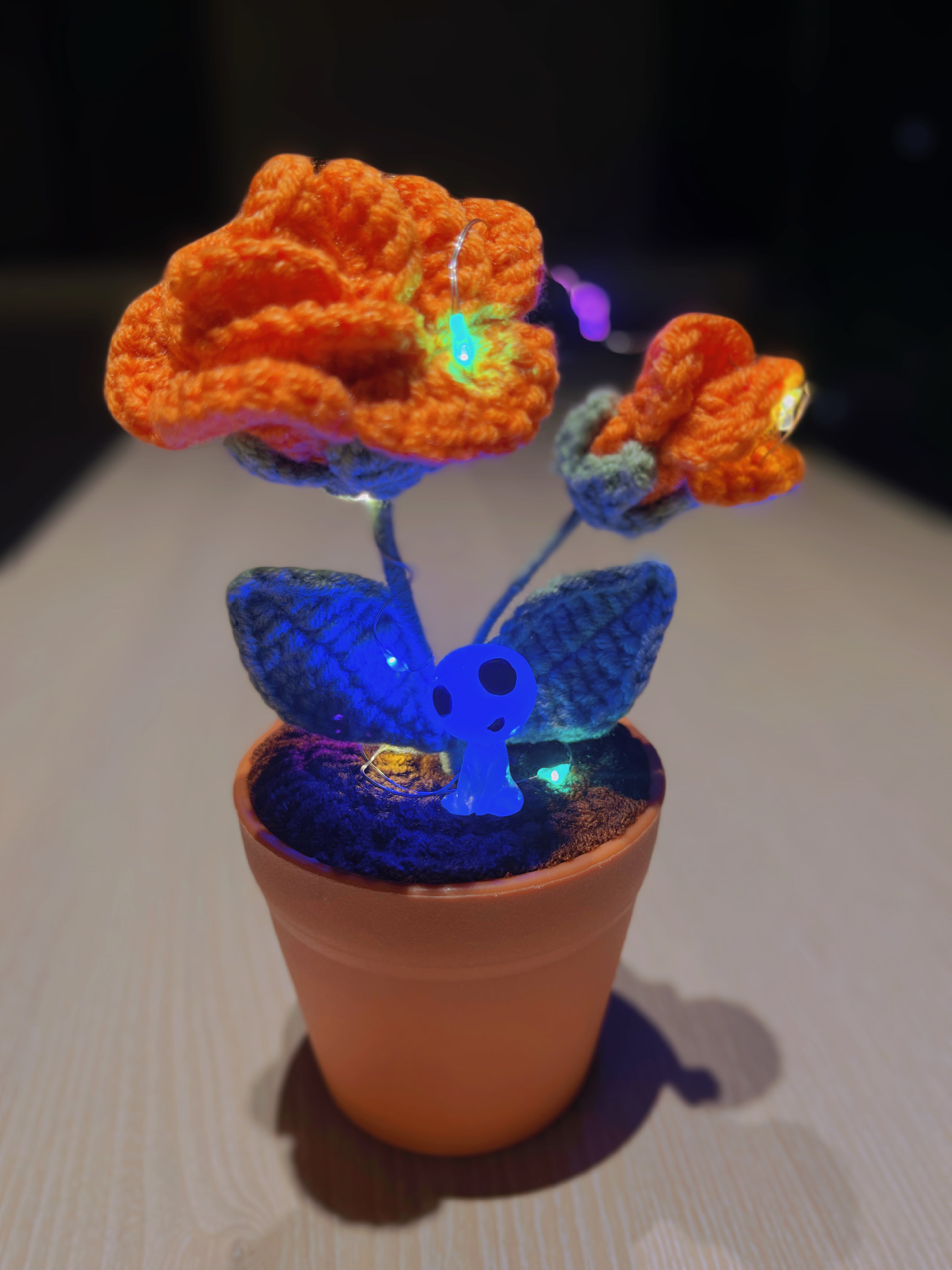 Handmade Crochet Rose Plant - Realistic Faux Flower - Unique Home Decor - Perfect Gift for Plant Lovers - Handcrafted - Father Day Gift 2024