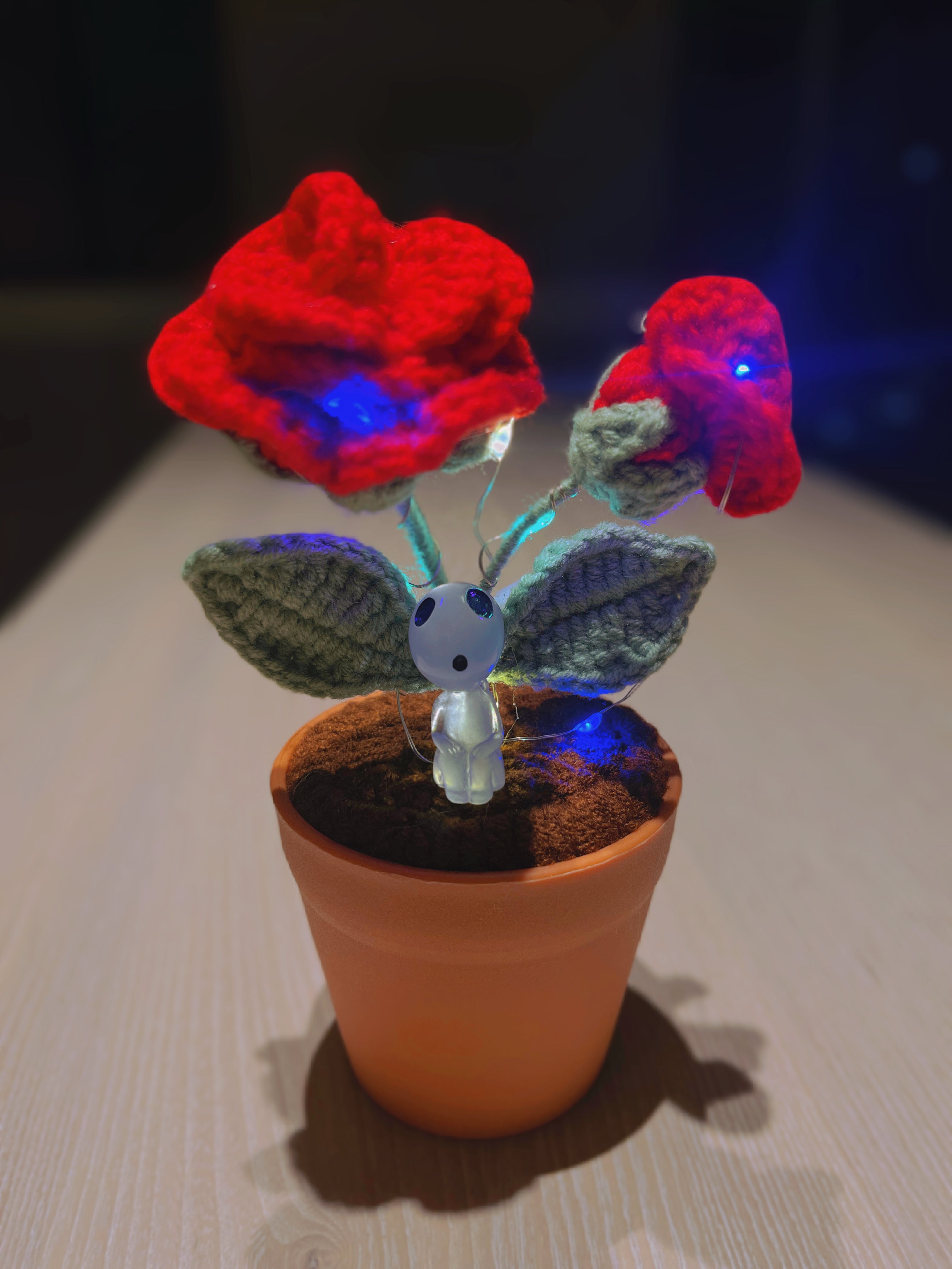 Handmade Crochet Rose Plant - Realistic Faux Flower - Unique Home Decor - Perfect Gift for Plant Lovers - Handcrafted - Father Day Gift 2024