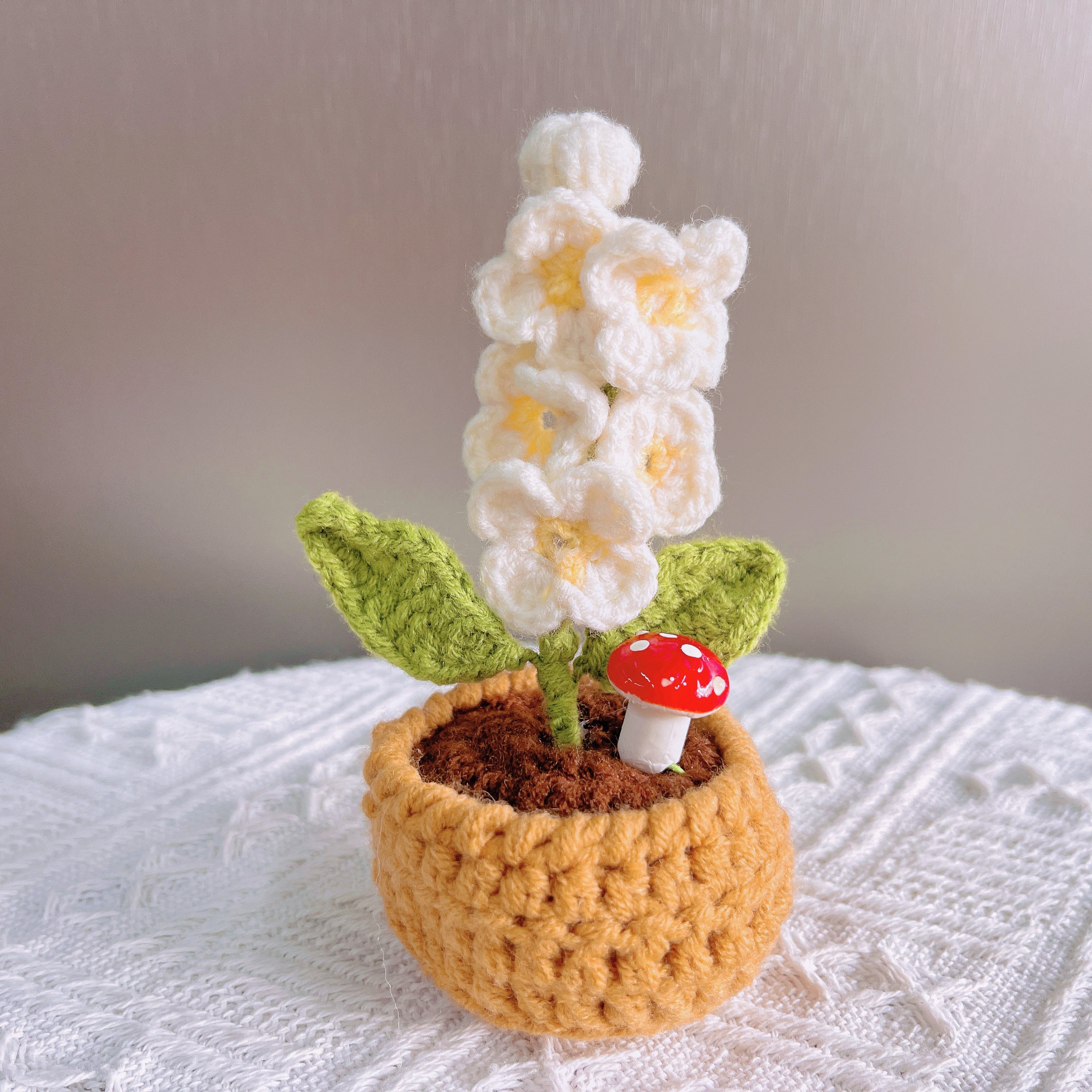 Handcrafted Crochet Supportive Pickle and Blossomed Pot Bundle Set (Custom / Personalized Text Available) - Surgery Recovery Get Well Soon Hospitalization Post Care Congrats Cute Birthday Gift
