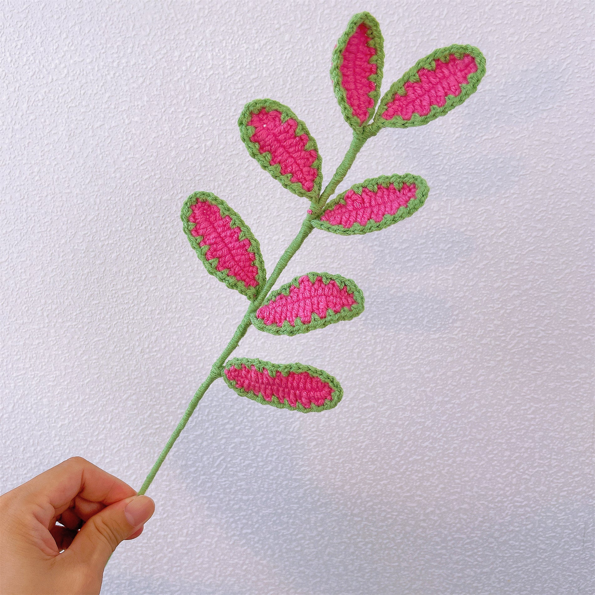 Handmade Crochet Embroidered Lace Decoration Leaf - Wedding Elegant Home Decor Accent for Vase Centerpiece