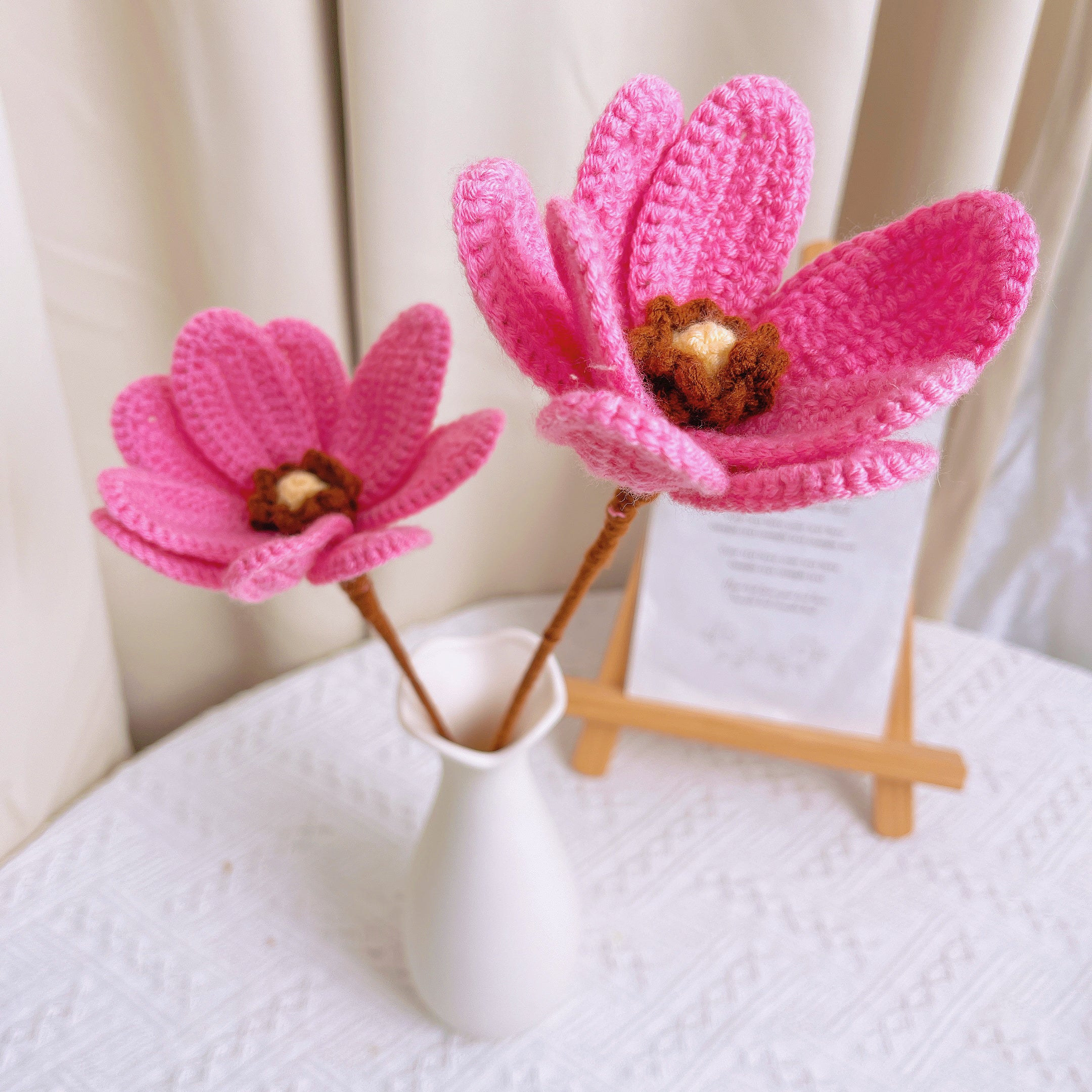 Handmade Crocheted Rosy Magnolia