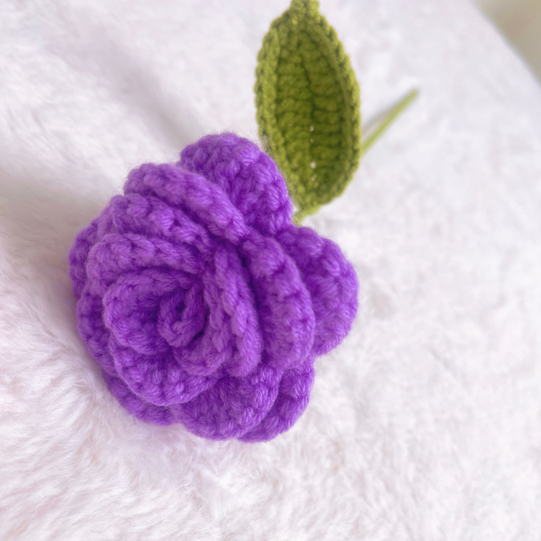 Handmade Crochet Purple Cat Theme Bouquet - Allergy-Friendly Floral Kuromi Gift for Birthdays, Anniversaries, and Special Occasions - Purple, Pink, and Black Decorative Arrangement