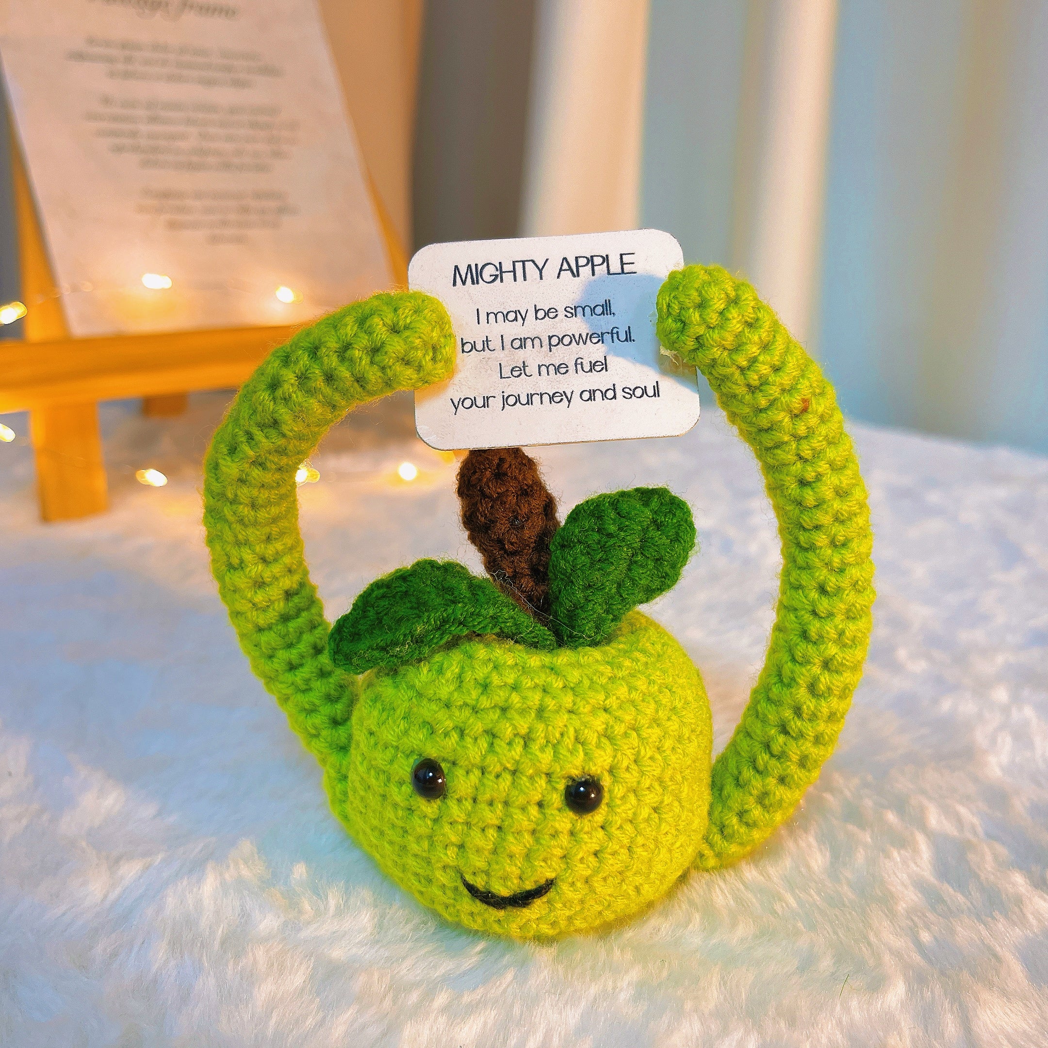 Emotional Support Positive Plushie for Home Decor (Custom / Personalized Text Available) - Zen Stone Positive Stone Pickles Stress Relief Stay Strong Recovery Gift