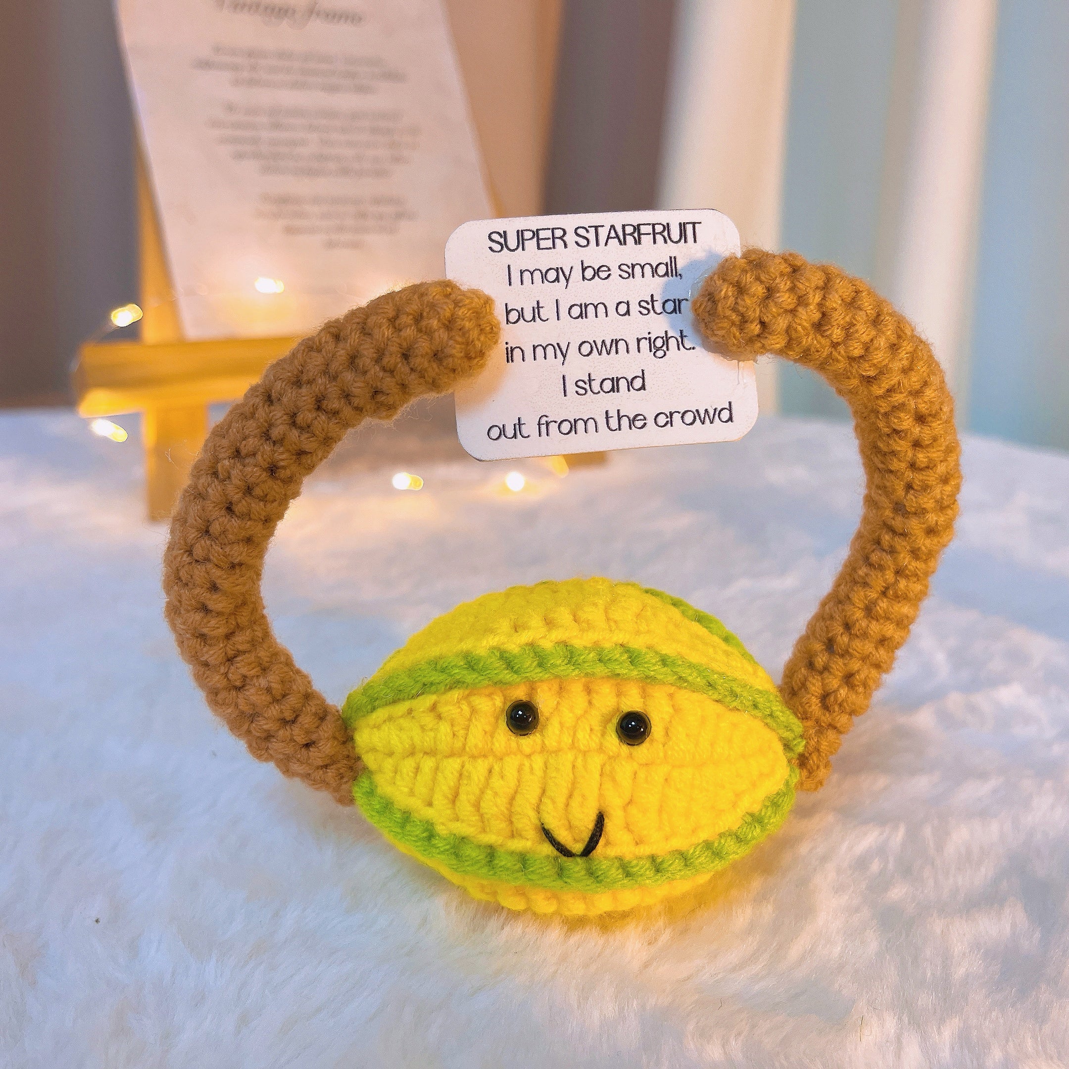 Emotional Support Positive Plushie for Home Decor (Custom / Personalized Text Available) - Zen Stone Positive Stone Pickles Stress Relief Stay Strong Recovery Gift