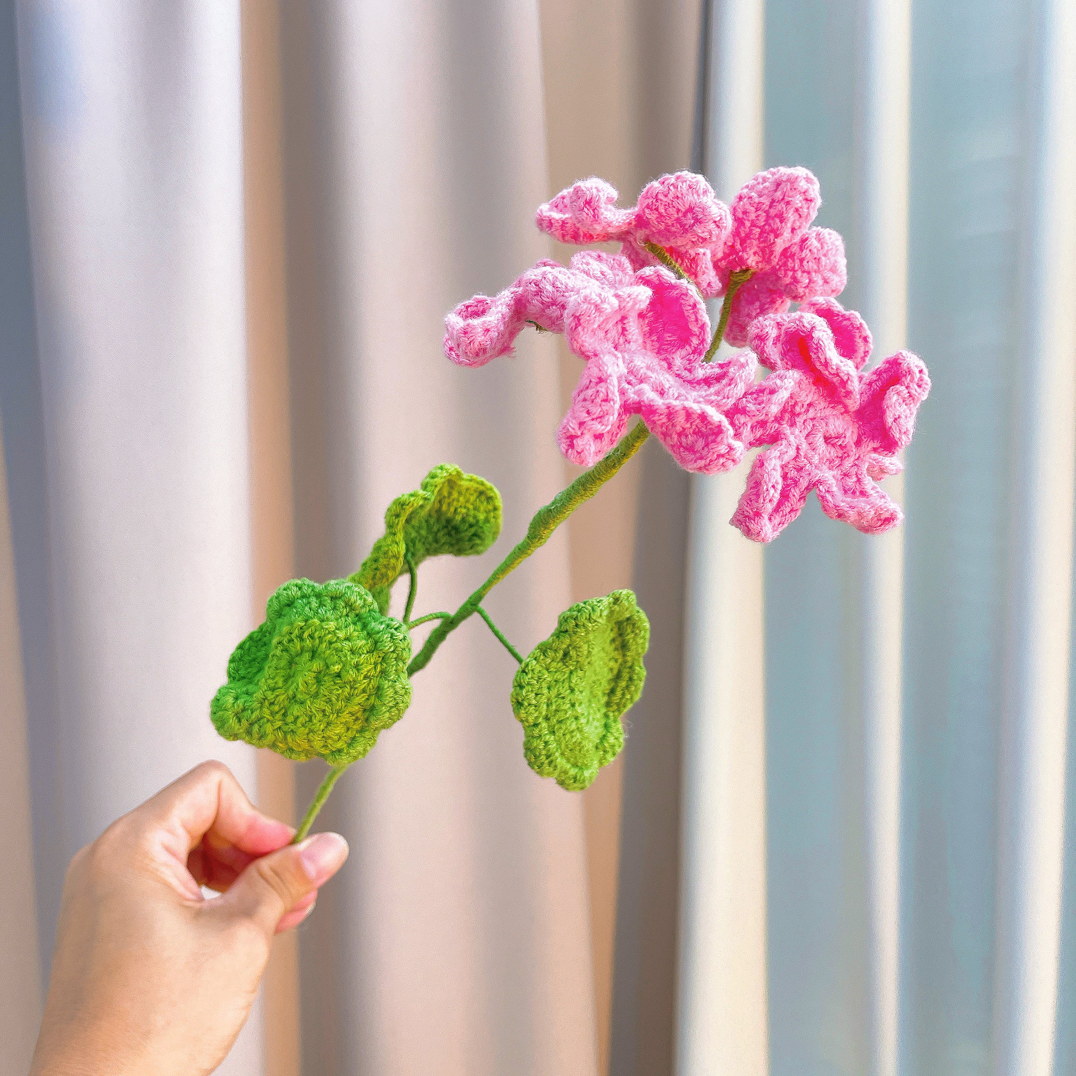 Crochet Scorpio Zodiac Bouquet - Handmade Fuchsia Geraniums with Plush Scorpion Doll - Hypoallergenic Floral Gift for Birthdays, Special Occasions
