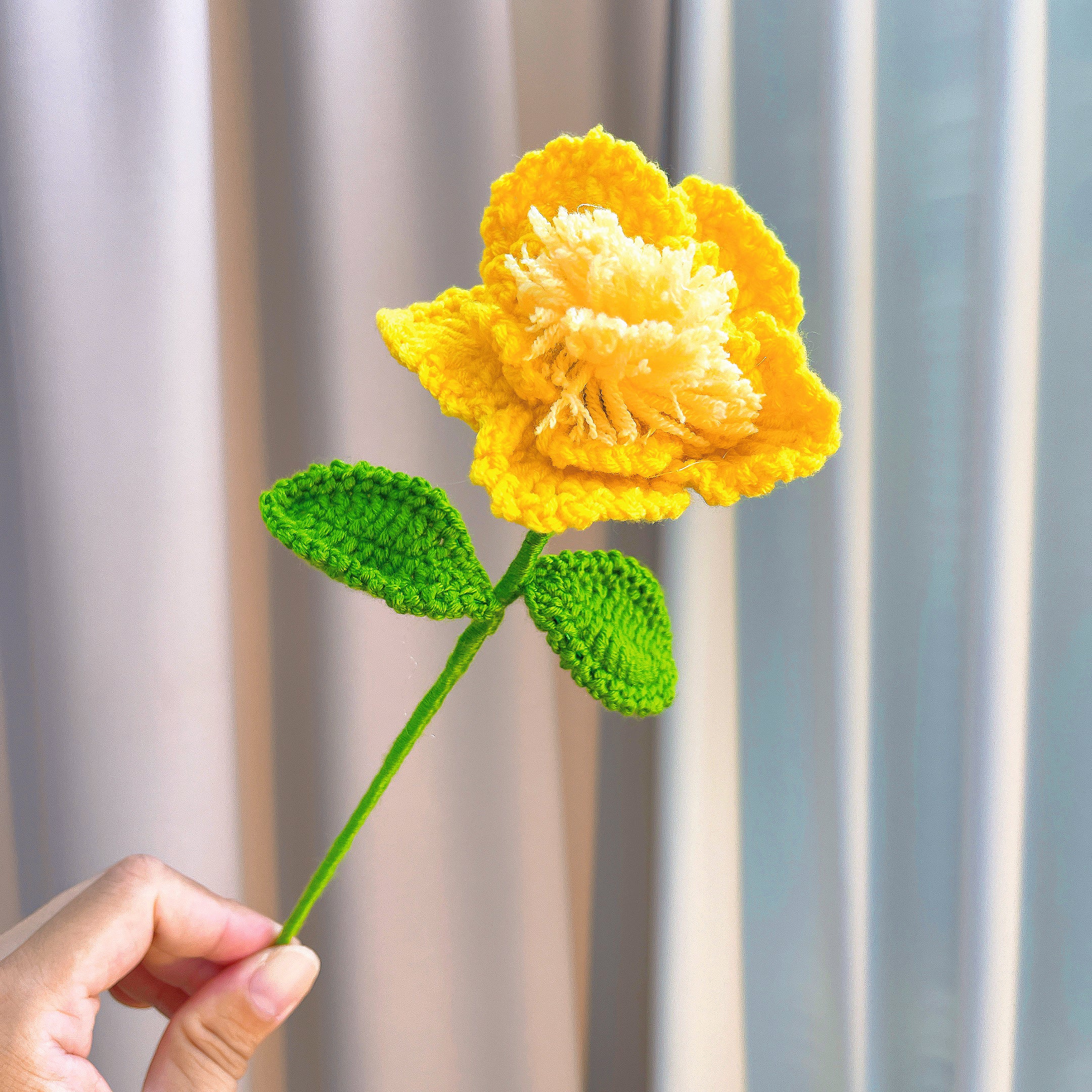 Crochet Virgo Zodiac Bouquet - Handmade Buttercup Flowers & Plush Doll - Hypoallergenic Gift for Birthdays, Weddings