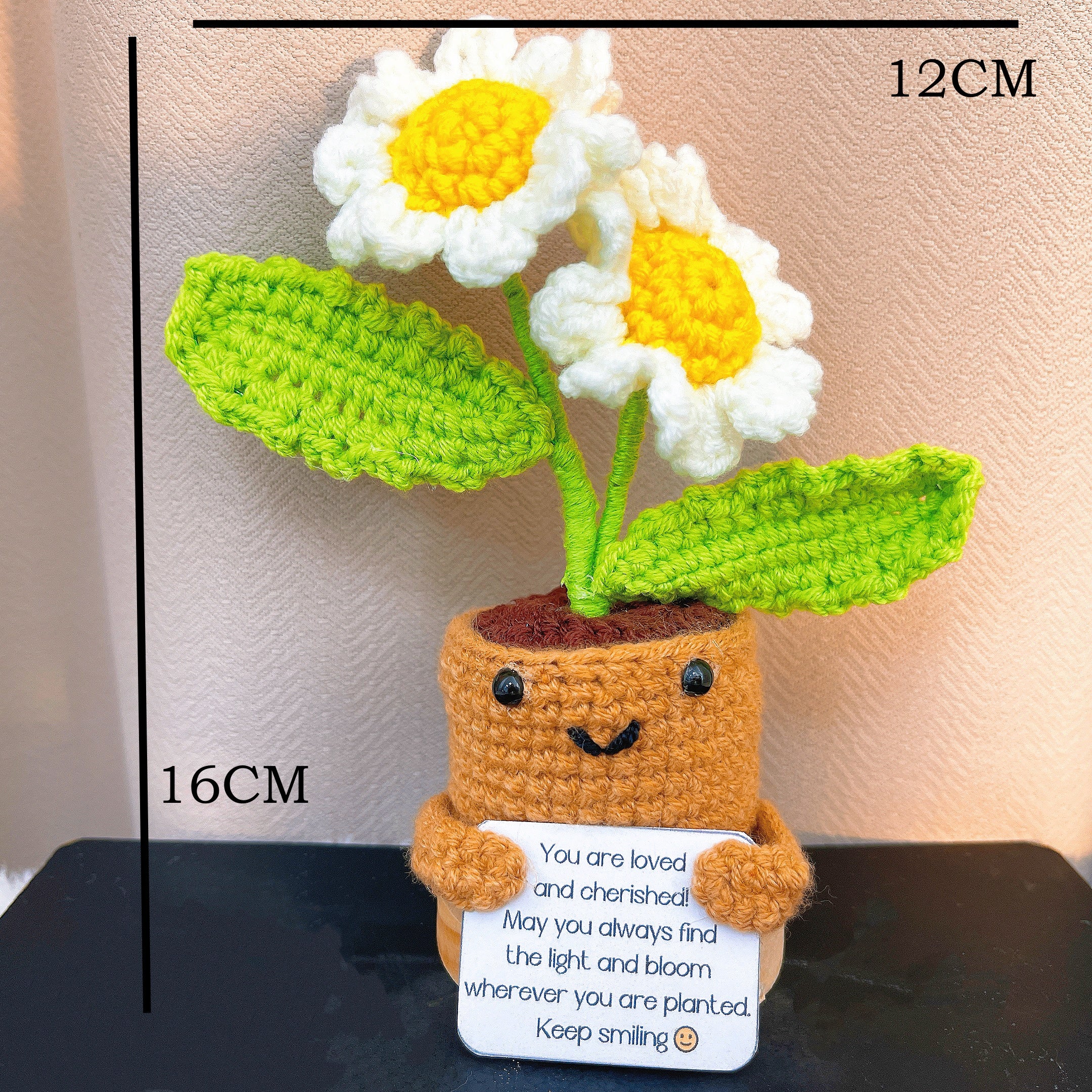 April Birth Month Blooms: Handcrafted Bouquet of 3 Daisies - Birthday Flower Celebrating Special Occasions