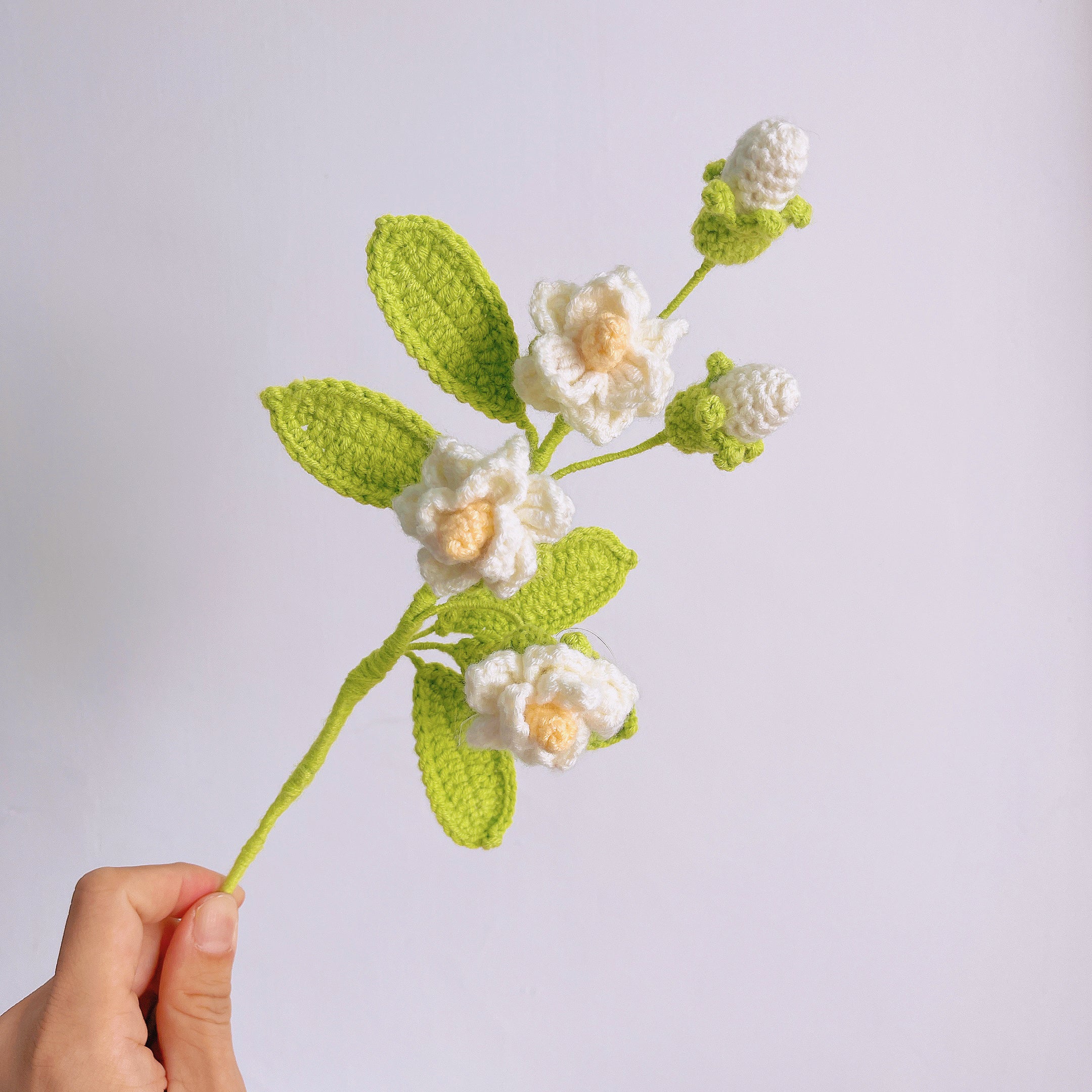 Handmade Crocheted Jasmine Flower - Gorgeous, Vibrant, and a True Work of Art