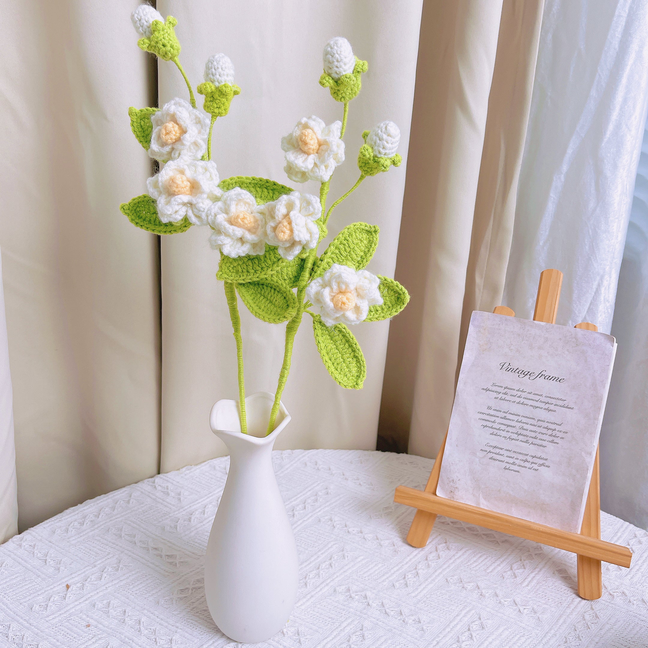 Handmade Crocheted Jasmine Flower - Gorgeous, Vibrant, and a True Work of Art