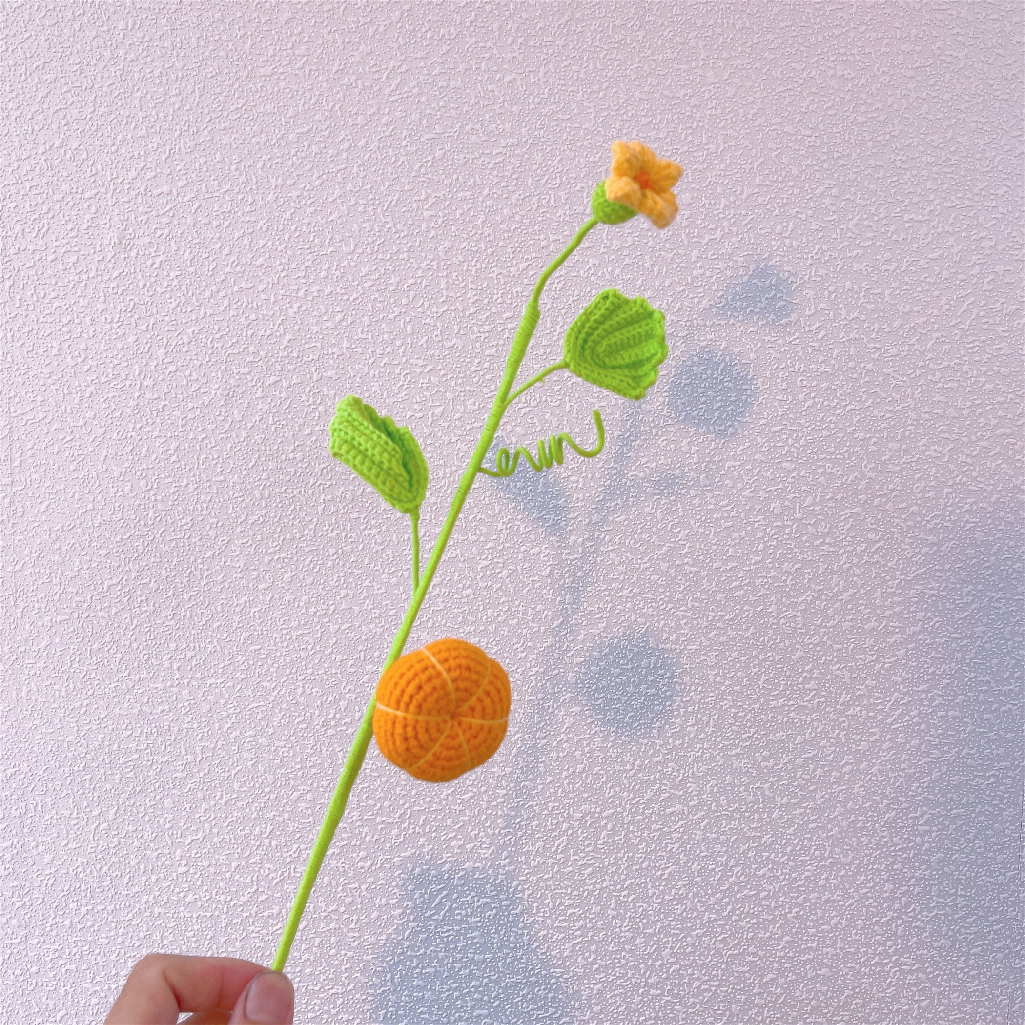 Hand-Crochet Ready-for-Vase Floral Arrangement - Hypoallergenic Artificial Sunflower, Peony, Camellia, Lily of the Valley, Rose, Fall Flowers for Home Decor, Thanksgiving, Wedding Gift
