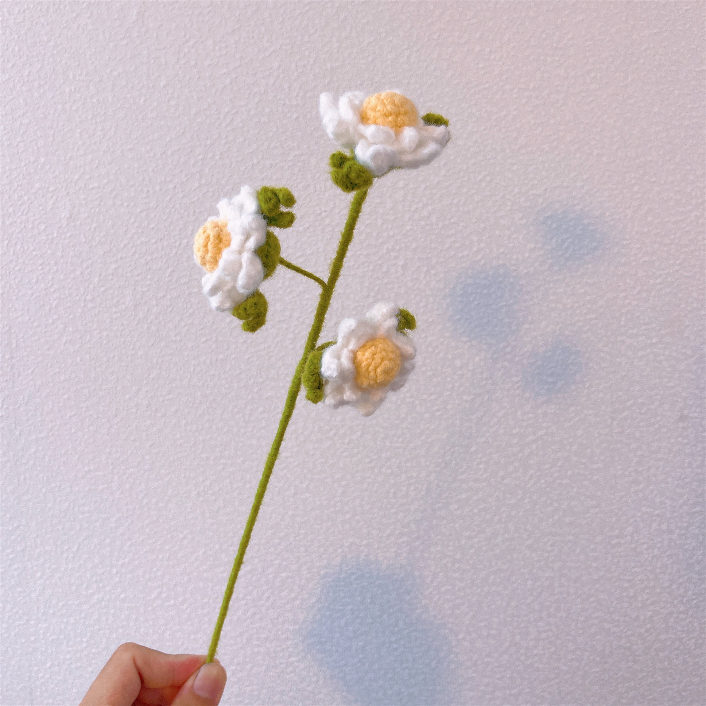 Handcrafted Bouquet of Large Sunflowers, White Lily of The Valley, White Chamomile, Yellow Roses, and White Baby's Breath - A Symbol of Joy, Purity, Love, Confession, Apology