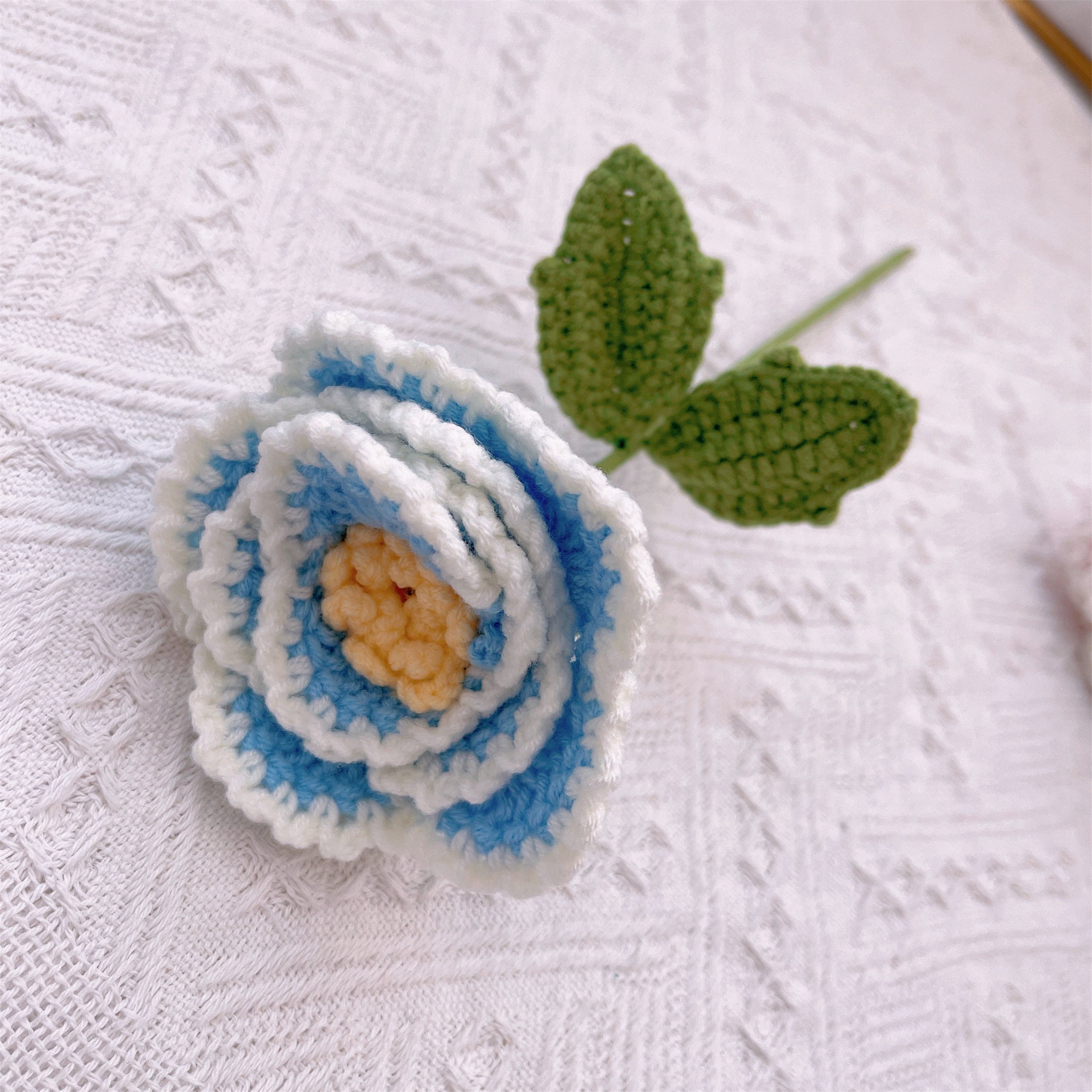Garden Elegance: Handcrafted Crochet Peonies Flower Stake for a Beautiful Home and Garden Decor