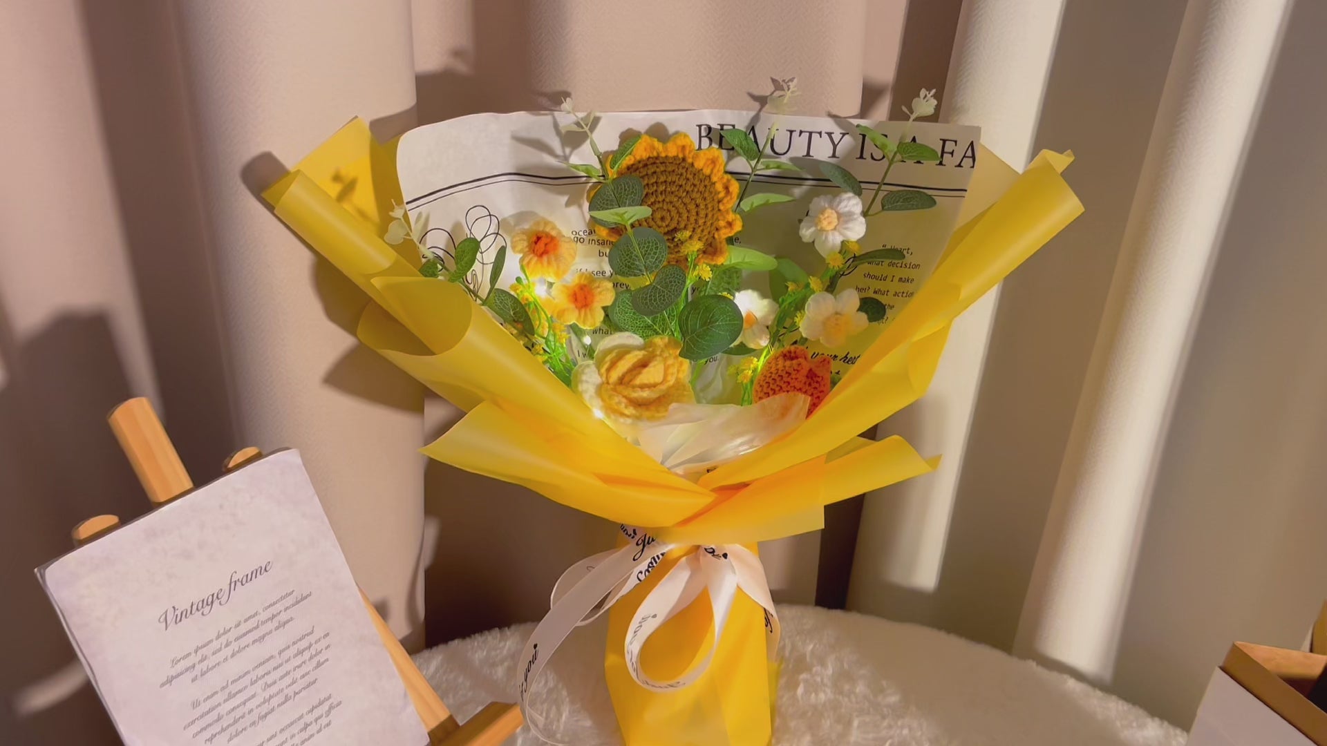 Blossoming Crochet Delight: A Bouquet of Sunflowers, Roses, Tulips, and More for Celebration, Confession, Apology, Cheerup