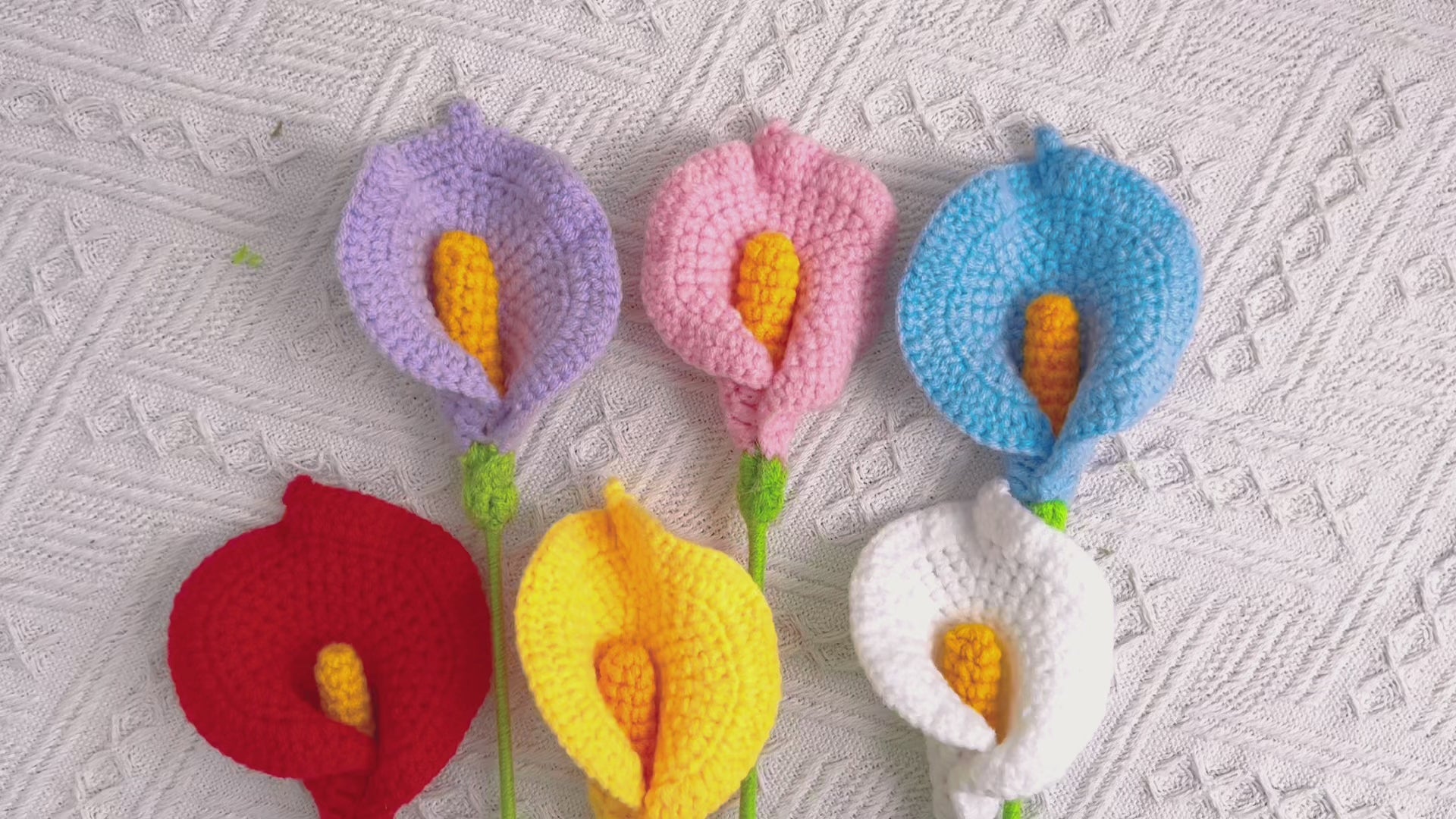 Calla Lily Grace: Handcrafted Crochet Calla Lily Stake for a Graceful Garden Decor