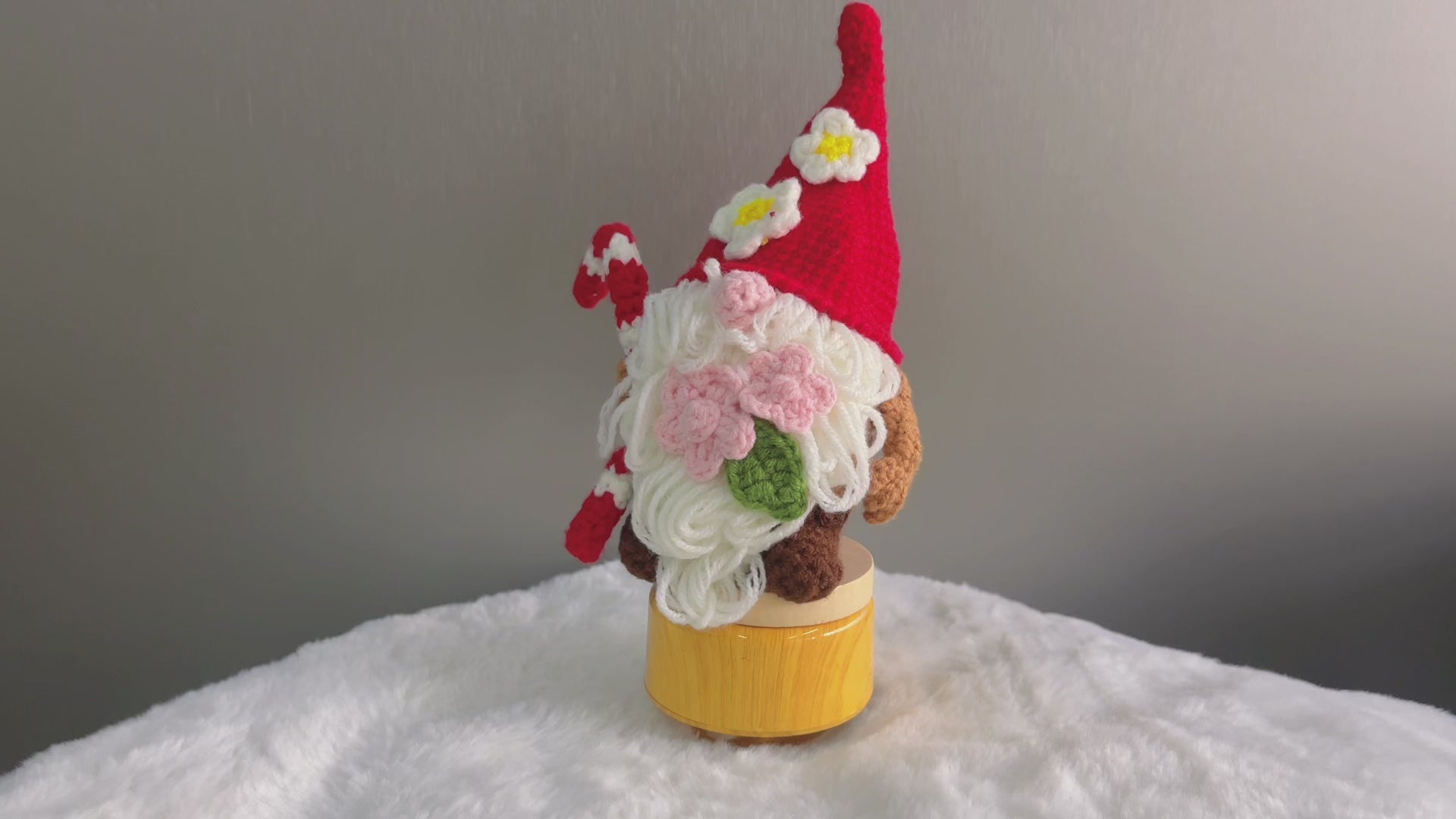 Handmade Crochet Gnomes with Stand for Decor Gifts - Nordic Figurines with Adorable Design, Perfect for Christmas, Holidays and Collector
