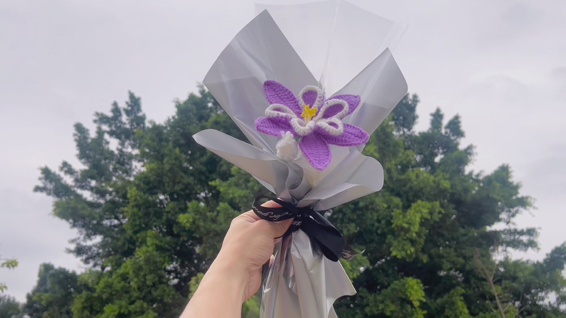 February Birth Month Handcrafted Bouquet of Purple Violets  - Ready to Gift Birthday Flower Arrangement